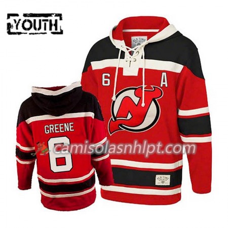 Camisola New Jersey Devils Andy Greene 6 Vermelho Sawyer Hoodie - Criança